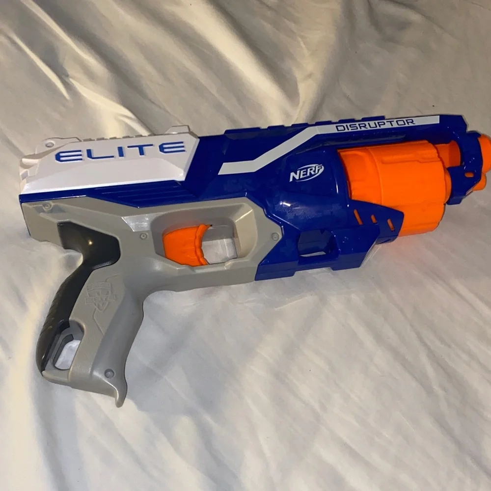 Nerf Elite Blaster in Blue and Orange - Picture 2 of 4